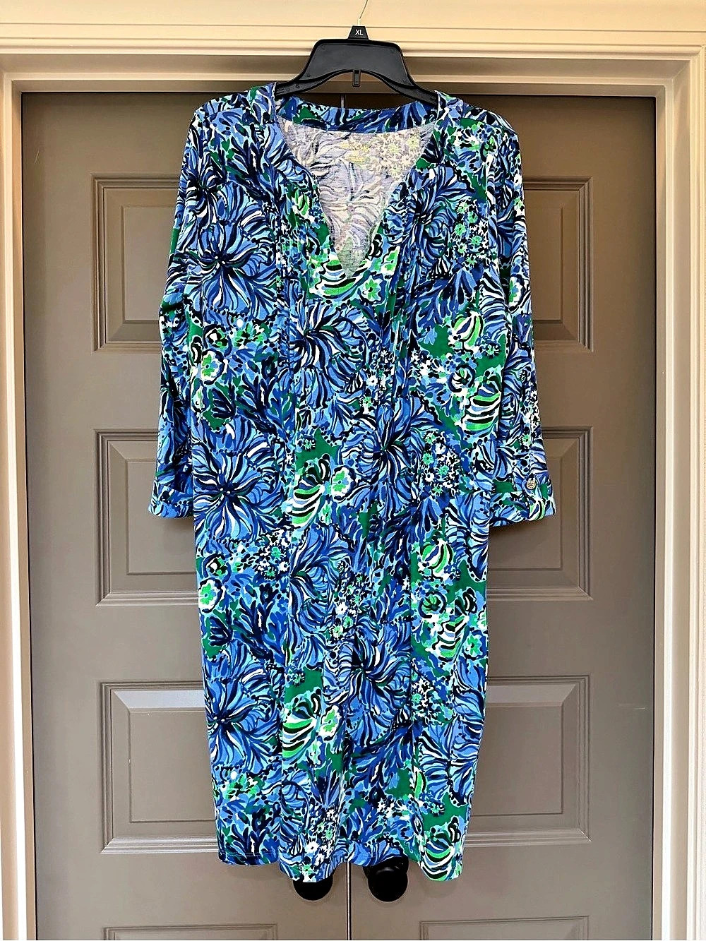 Lilly Pulitzer Printed 3/4 Sleeve Mini Dress